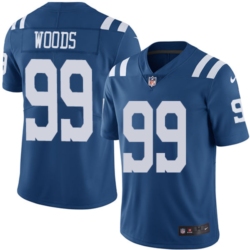 Indianapolis Colts #99 Limited Al Woods Royal Blue Nike NFL Men Rush Vapor Untouchable jersey->indianapolis colts->NFL Jersey